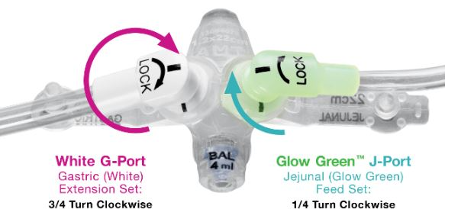 AMT G-Jet® Gastric Port Y Extension Sets
