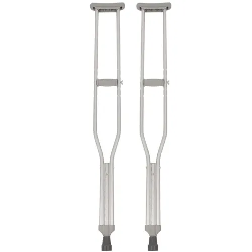 Aluminum Crutches with Tips, Handgrips, Underarm Pads