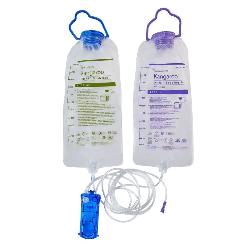 Kangaroo OMNI™ Pump Sets with Flush Bag