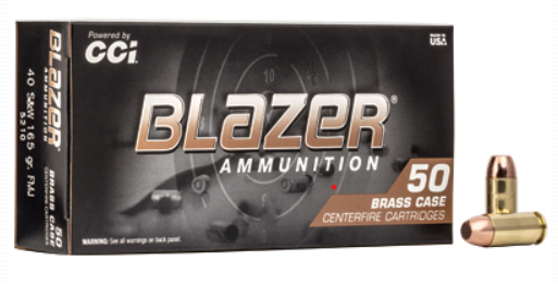 BLAZER BRASS 40SW 165GR FMJ 50/1000