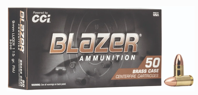 CCI Blazer Brass 9MM 115 GR 500 ROUNDS