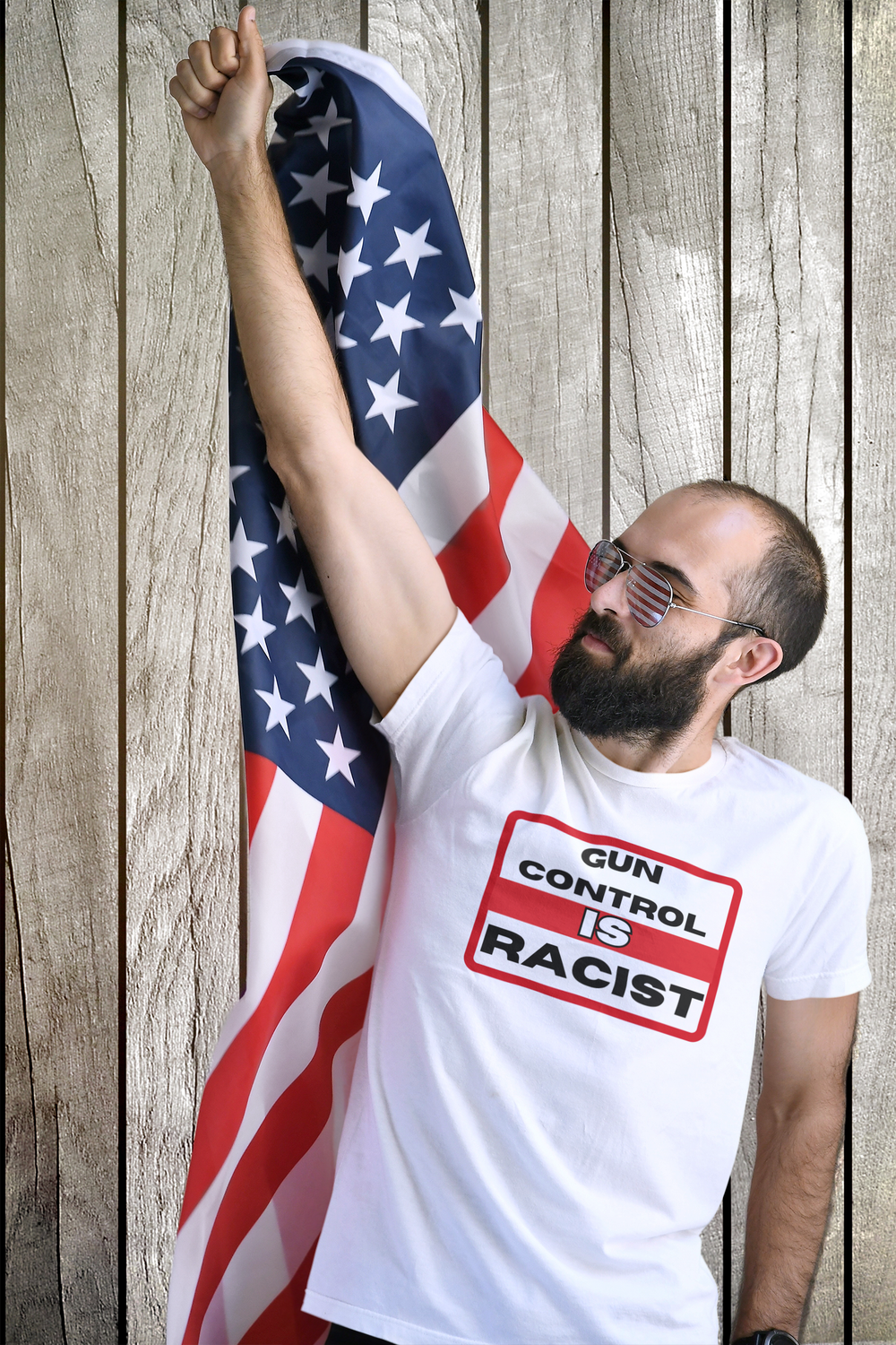 GUN CONTROL IS RACIST (t-shirt)