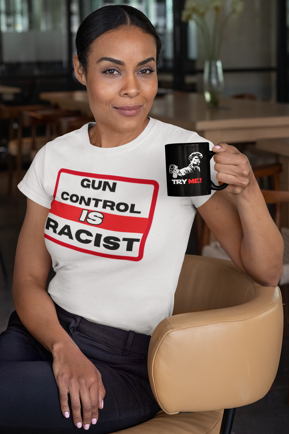 GUN CONTROL IS RACIST (t-shirt)