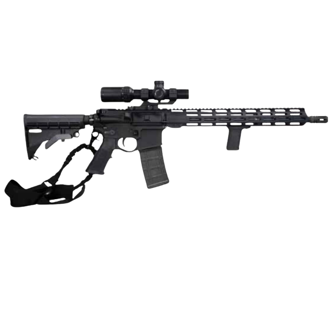 Raptor Defense RD-15 Rifle Mid-length, Fixed Mag, 5.56 NATO, 16" Barrel - Red Dot Combo Kit