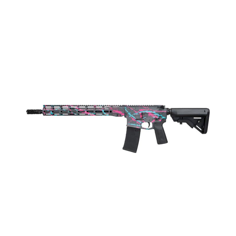 Warrior Systems WSM15 Series Rifle CA Compliant 16" 5.56x45mm - paint splatter