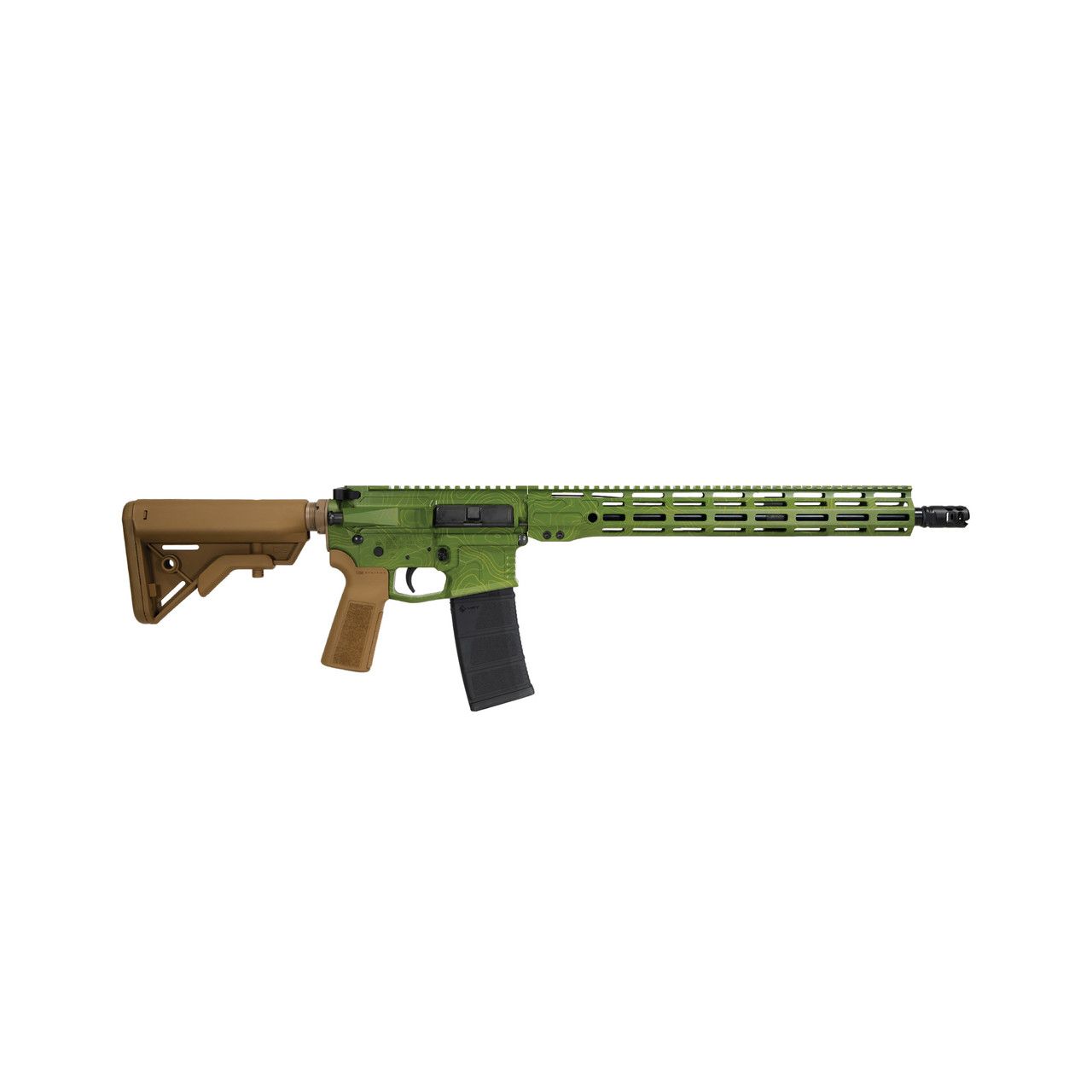 Warrior Systems WSM15 Series Rifle CA Compliant 16&quot; 5.56x45mm - green