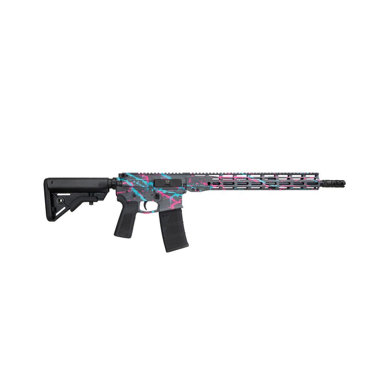 Warrior Systems WSM15 Series Rifle CA Compliant 16&quot; 5.56x45mm - paint splatter