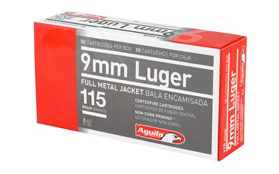AGUILA 9MM 115GR FMJ 50 ROUND BOX