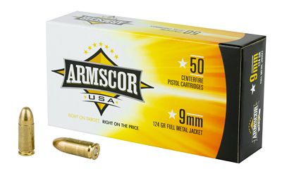 ARMSCOR 9MM 124GR FMJ 50/1000