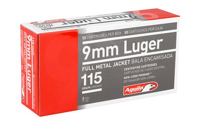 AGUILA 9MM 115GR FMJ 50 ROUND BOX
