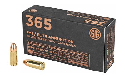 SIG AMMO 9MM 115GR FMJ 50/1000