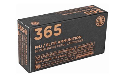 SIG AMMO 9MM 115GR FMJ 50/1000