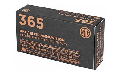 SIG AMMO 9MM 115GR FMJ 50/1000