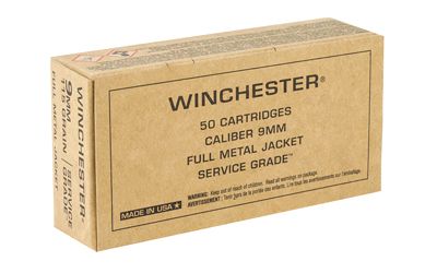 WIN SERVICE GRADE 9MM 115GR 50/500