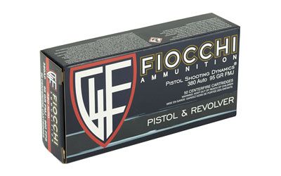 FIOCCHI 380ACP 95GR FMJ 50/1000