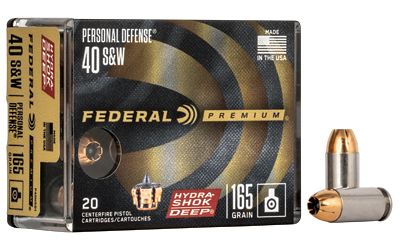 FED HYDSHK DP 40S&amp;W 165GR JHP 20/200