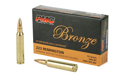 PMC Bronze 223 Rifle Ammunition 20 Round Box