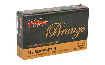 PMC Bronze 223 Rifle Ammunition 20 Round Box