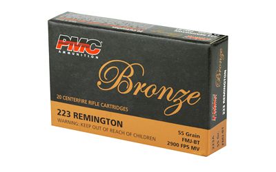 PMC Bronze 223 Rifle Ammunition 20 Round Box