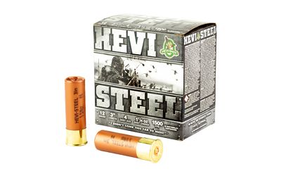 HEVI STEEL 12GA 3&quot; #4 25/250
