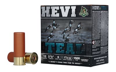 HEVI TEAL 12GA 2.75&quot; #6 25/250