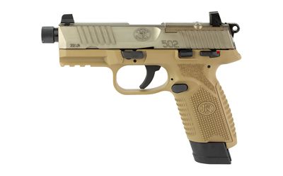 FN 502T 22LR 4.6&quot; 1-15RD 1-10RD FDE