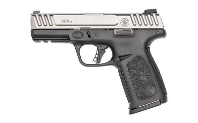 S&amp;W SD9 2.0 9MM 4&quot; 16RD BLK/SLV
