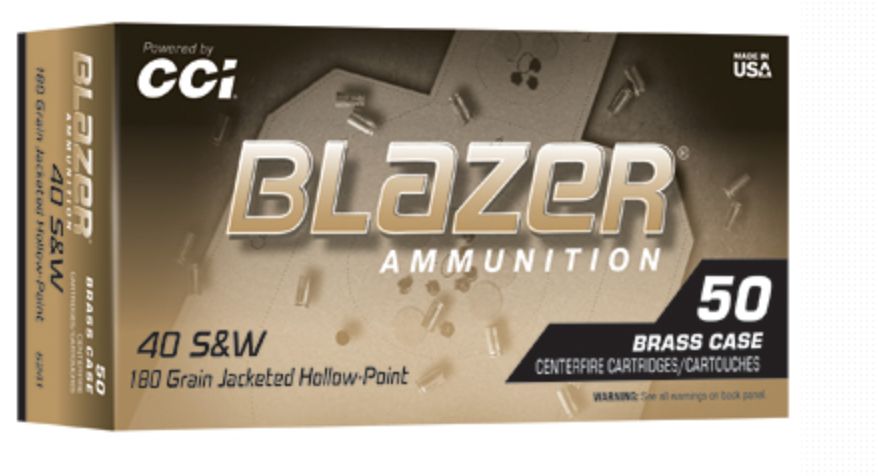 Blazer Ammunition,40 S&amp;W, 180 Grain