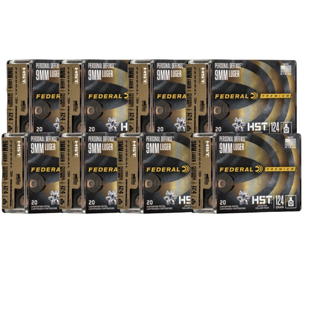 FED PRM HST 9MM 124GR JHP 500 ROUNDS
