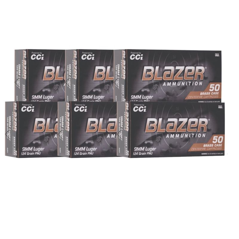 CCI Blazer Brass 9MM 124 GR 1000 ROUNDS
