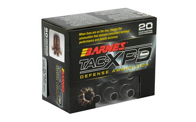 Barnes, TAC-XPD, 40S&amp;W, 140 Grain, TAC-XP, Hollow Point, Lead Free, 20 Round Box