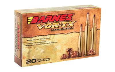 Barnes, VOR-TX, 300WIN, 180 Grain, Tipped Triple Shock X, Boat Tail, Lead Free, 20 Round Box