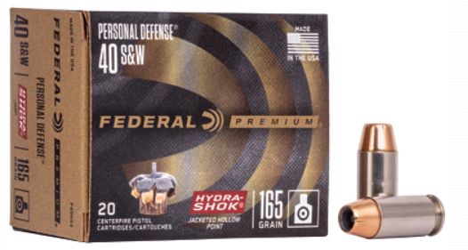 Federal 40 S&amp;W 180 GR 20 ROUNDS