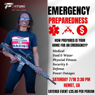 SATURDAY 7/18 2:30 PM EMERGENCY READINESS