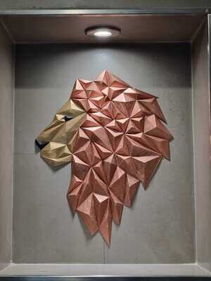 Geometric Lion's Head - Version: 02