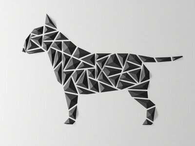 Geometric Bull Terrier