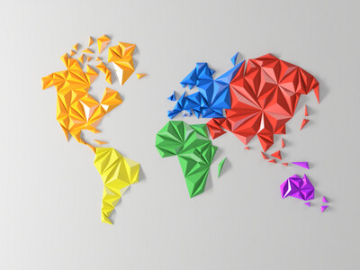Geometric World Map - Version: 02