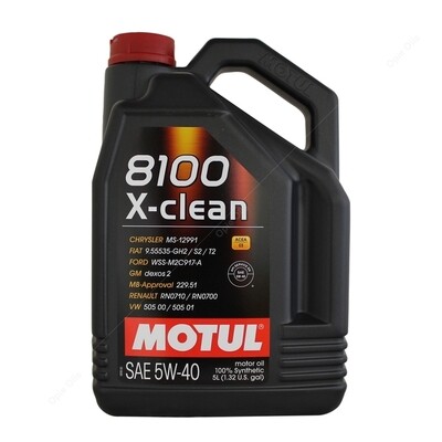 Motul 8100 X-CLEAN 5W-40 Motor Oil 4L