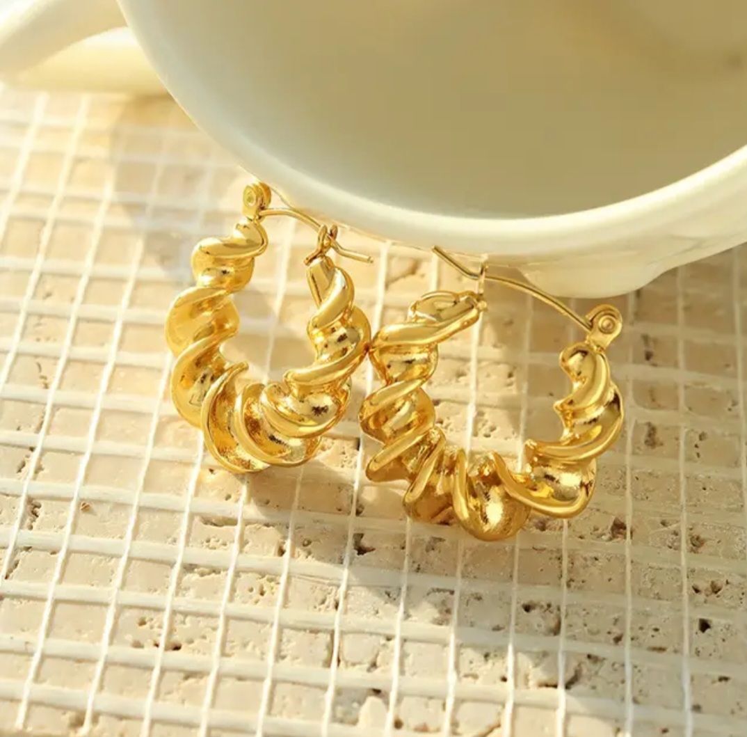 Waterproof Twist Tina Hoops