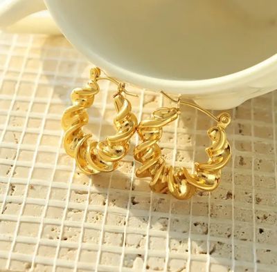 Waterproof Twist Tina Hoops