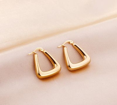 Waterproof Triangular Celine Hoops