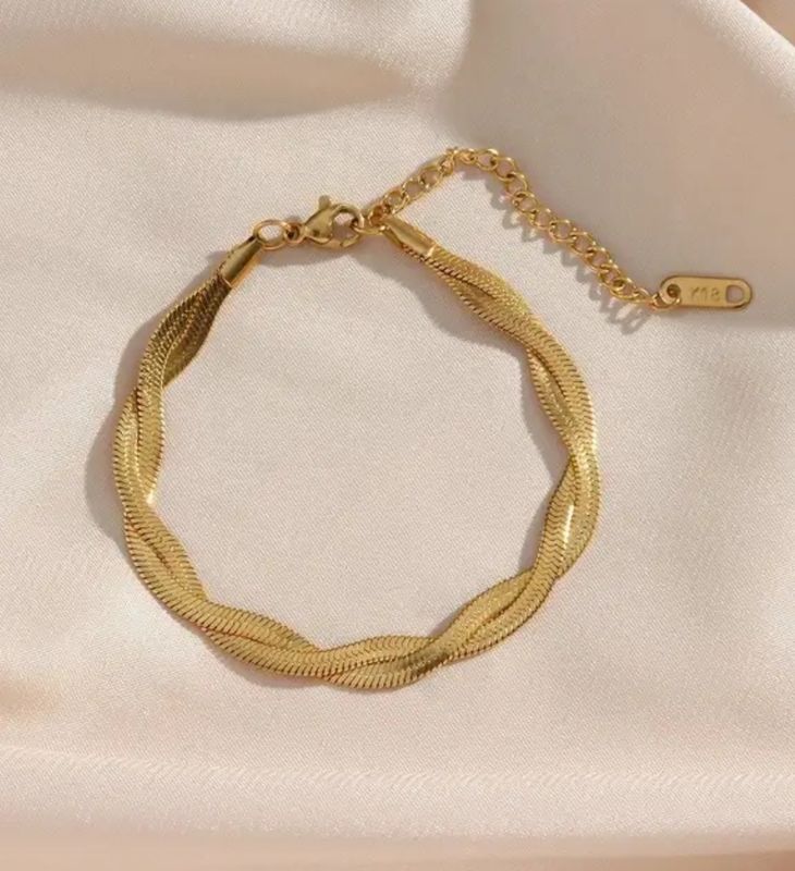 Waterproof Double Snake Twist Lulu Bracelet