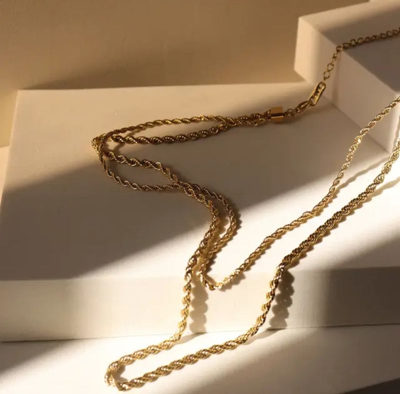 Waterproof Double Layer Mary Rope Necklace
