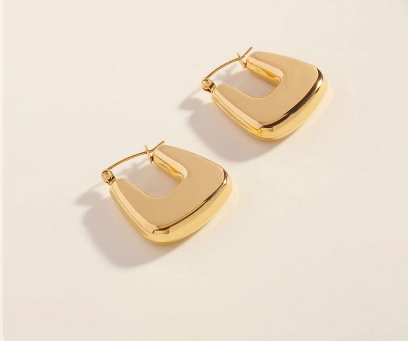 Waterproof U-Shaped Sophie Hoops