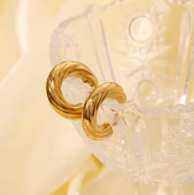 Waterproof Thick Spiral Stacy CC Hoops