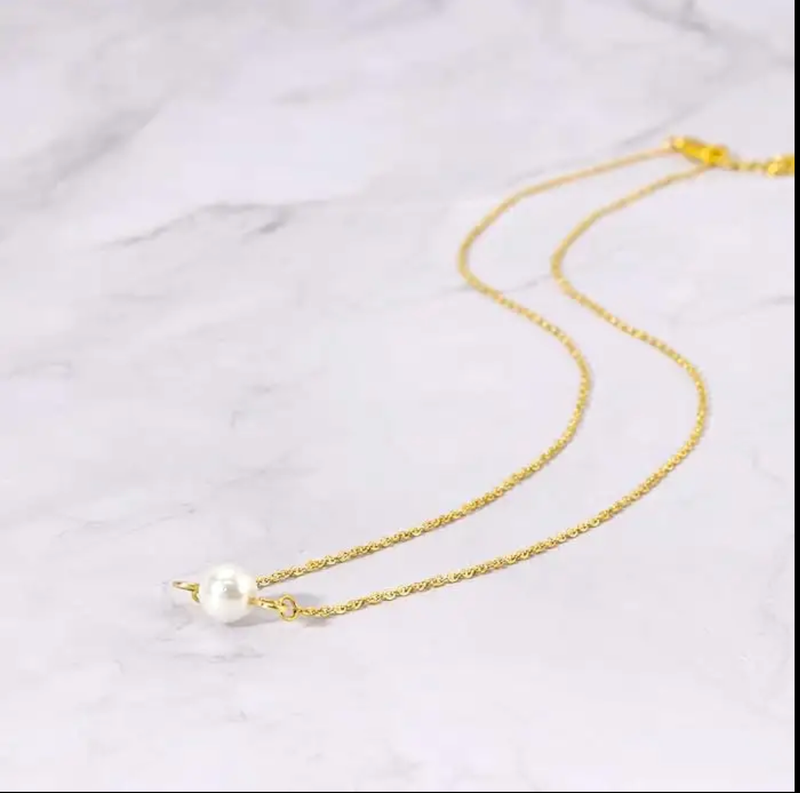 Dainty Pearl Pauline Choker Necklace