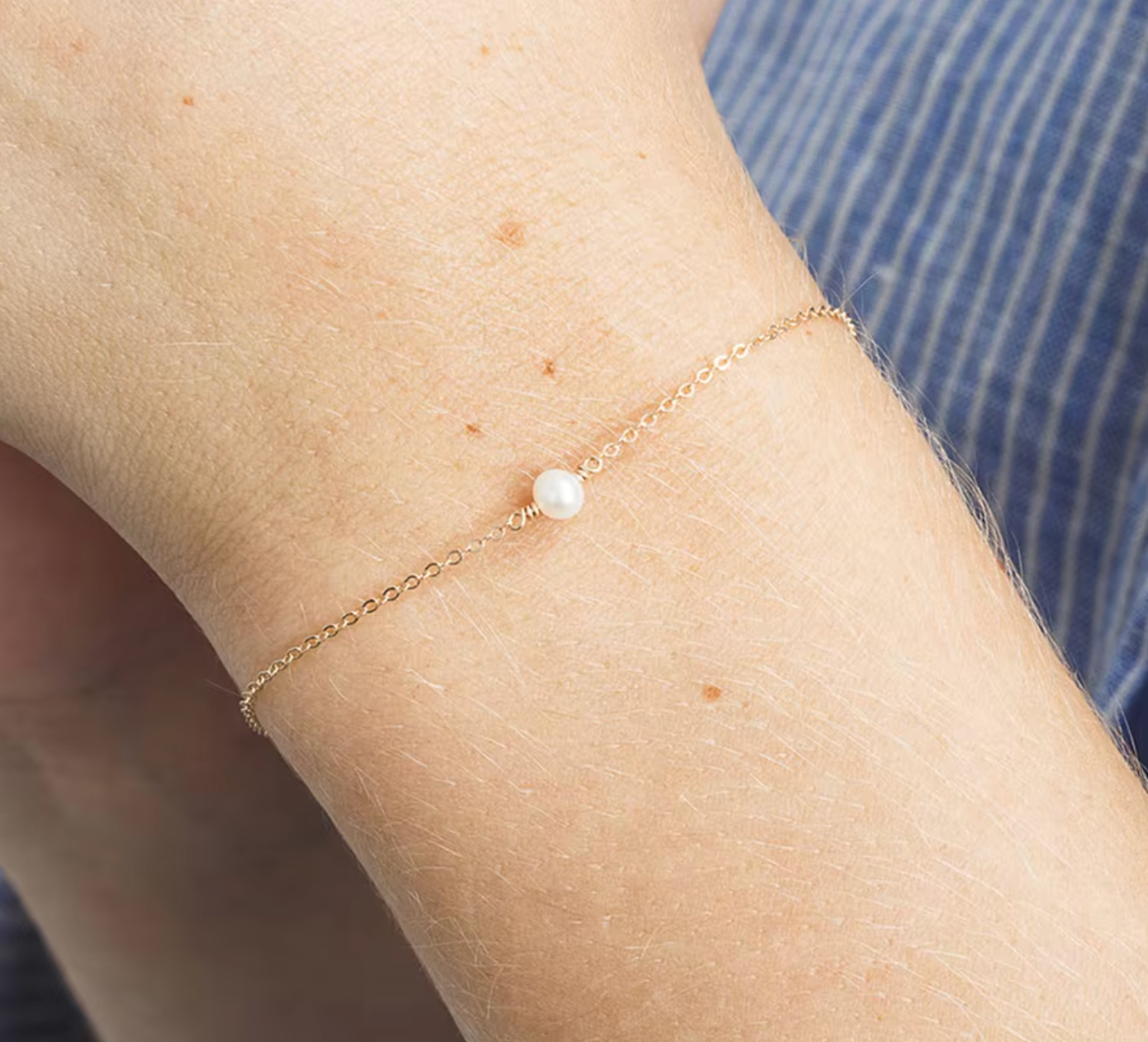 Waterproof Dainty Pearl Pauline Bracelet