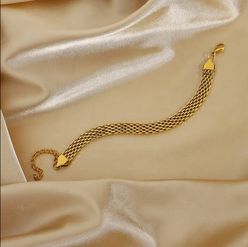 Waterproof Weave Chain Whitney Bracelet
