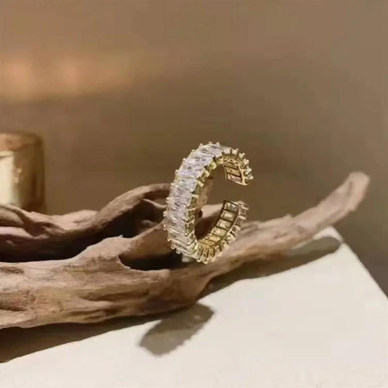 Waterproof CZ Open Leona Ring