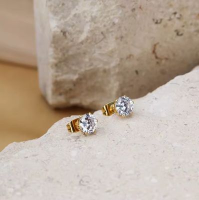 Waterproof Crystal Six Claws Sandy Studs